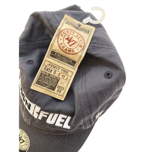 '47 Forty Seven Nesn Fuel Ticket Baseball Cap Hat Gray Curve Bll One Size NWT - Picture 2 of 3